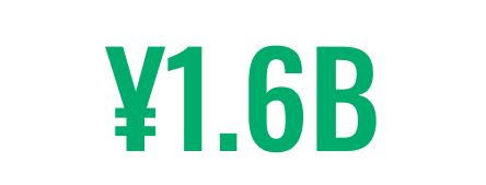 ¥1.3B