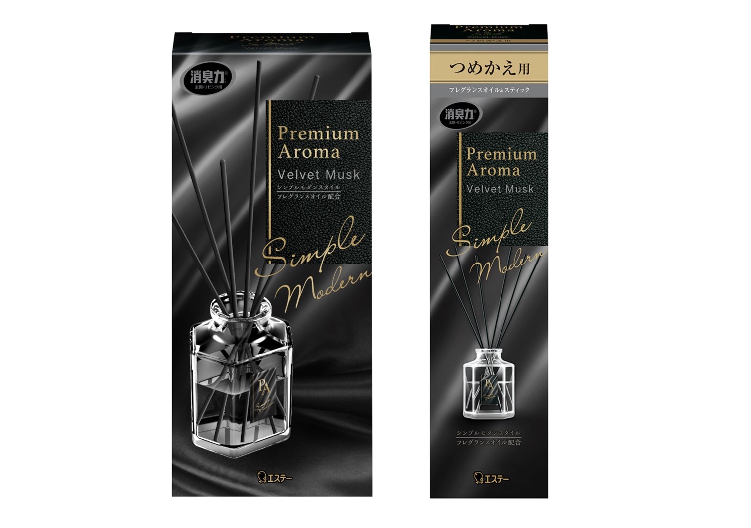「消臭力 Premium Aroma」シリーズから 〈ベルベットムスク〉の香りと 大容量の「消臭力 Premium Aroma Stick